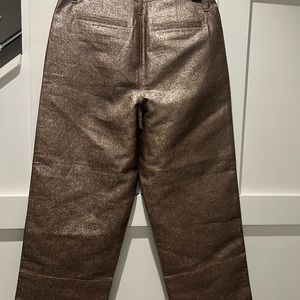 Women’s Madewell Emmett Metallic wide leg pant. Size 29